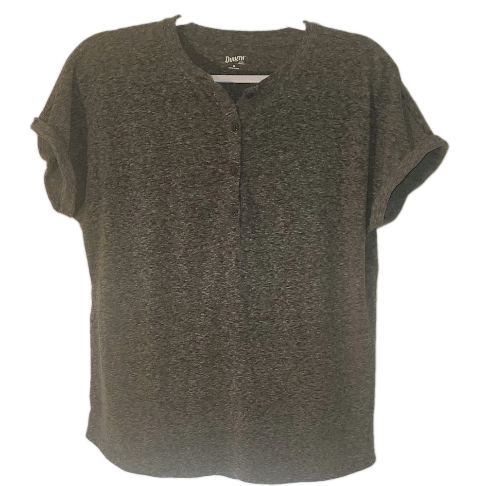 Duluth Trading Co Heather Gray Long Sleeve Henley
MEDIUM